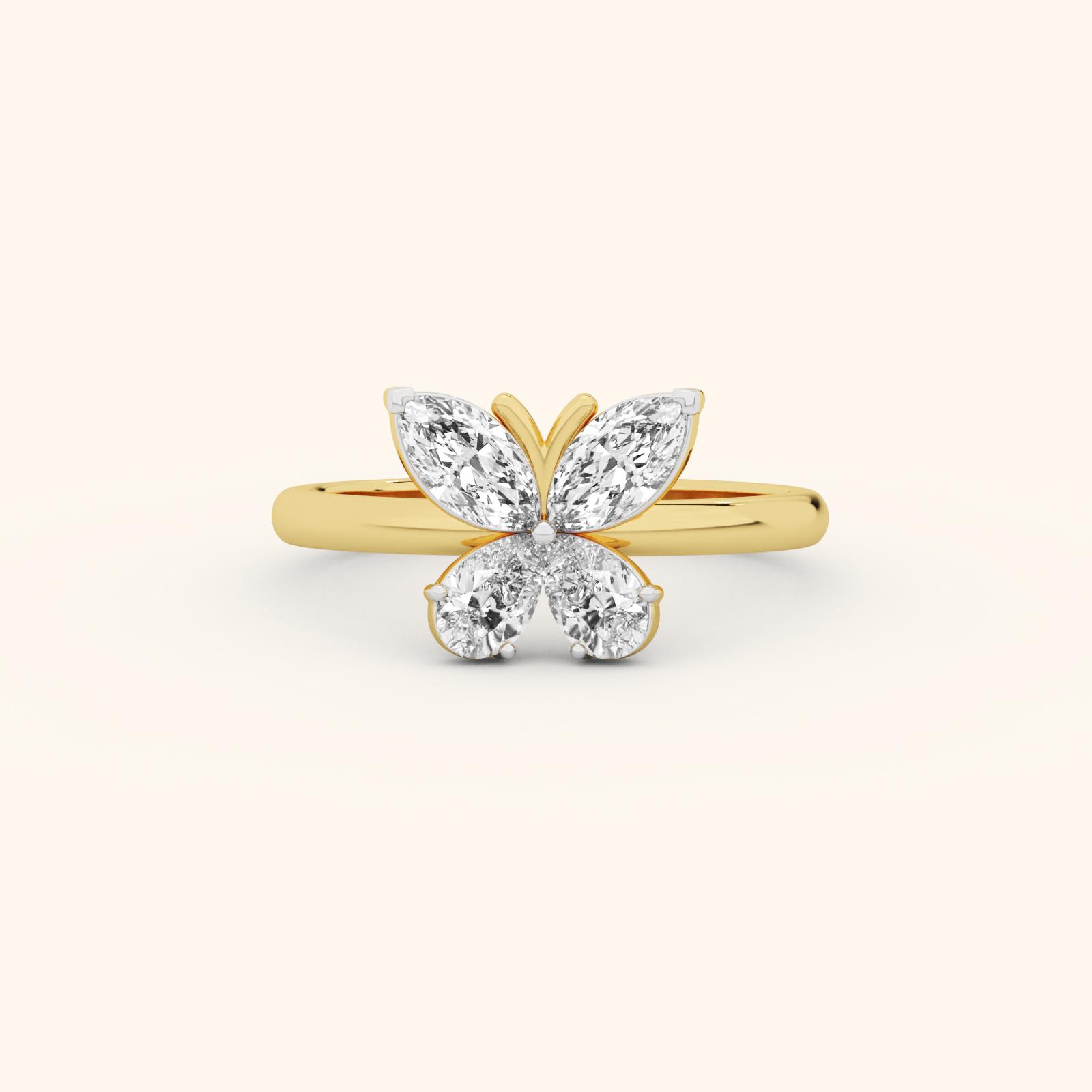 Aurora Flutter Diamond Ring