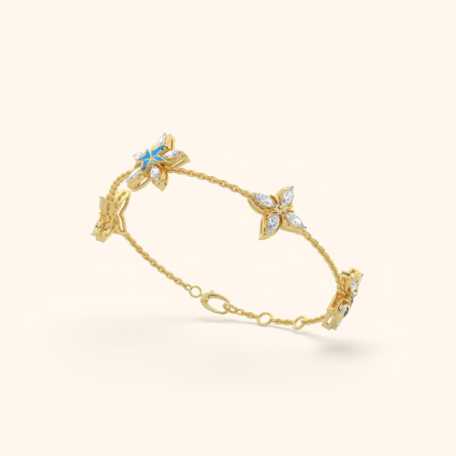 Blue Blossom Bracelet