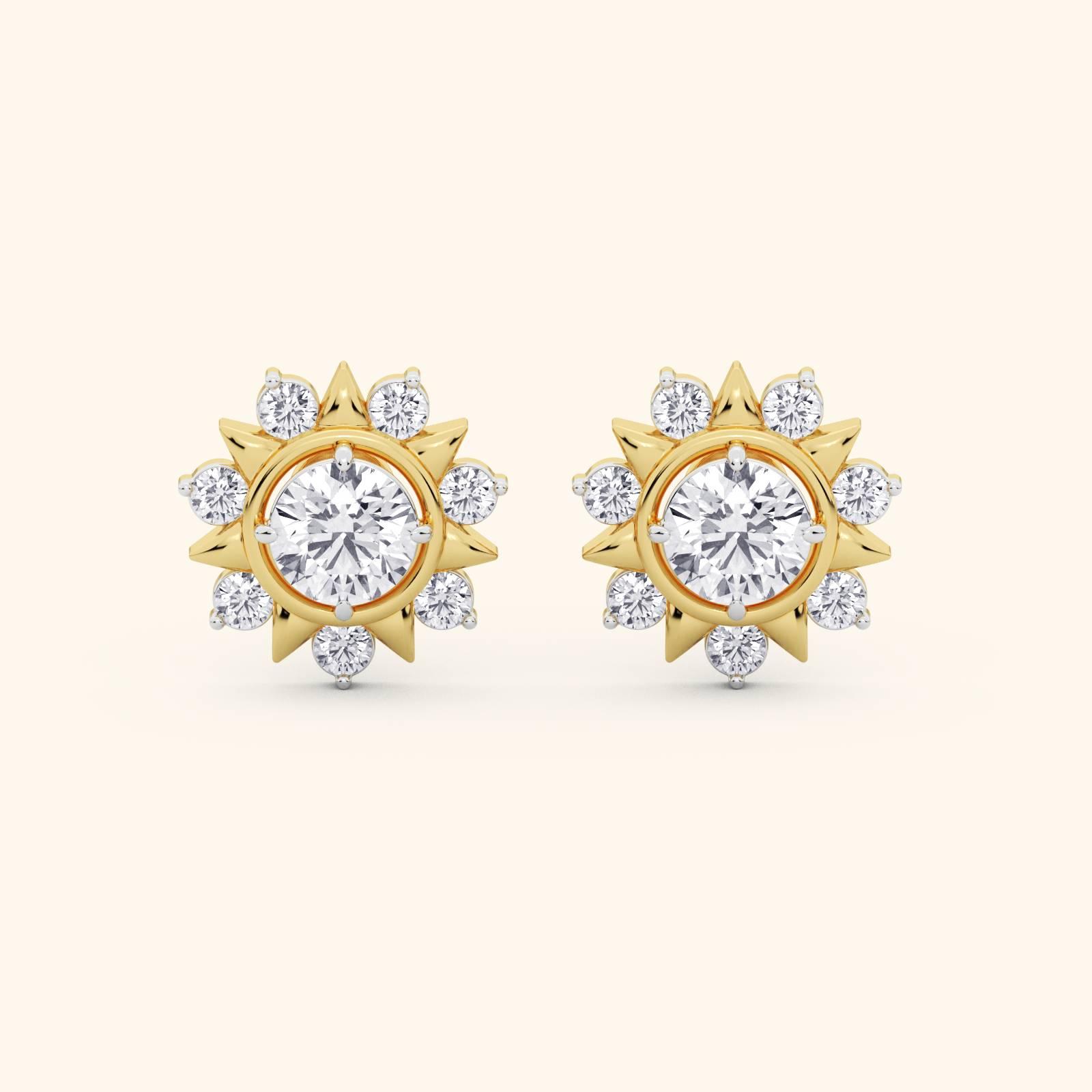 Sunburst Diamond Earrings