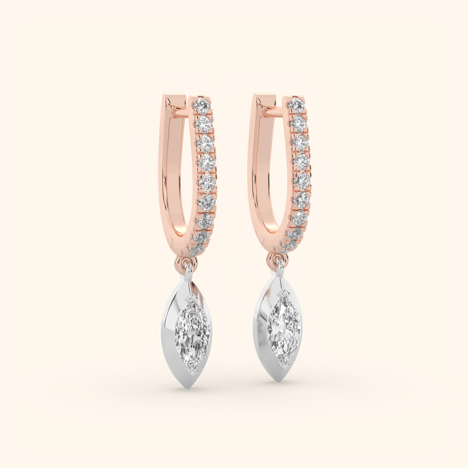 14K Rose Gold Lab Grown Diamond Earrings 3.35 ctw IGE171