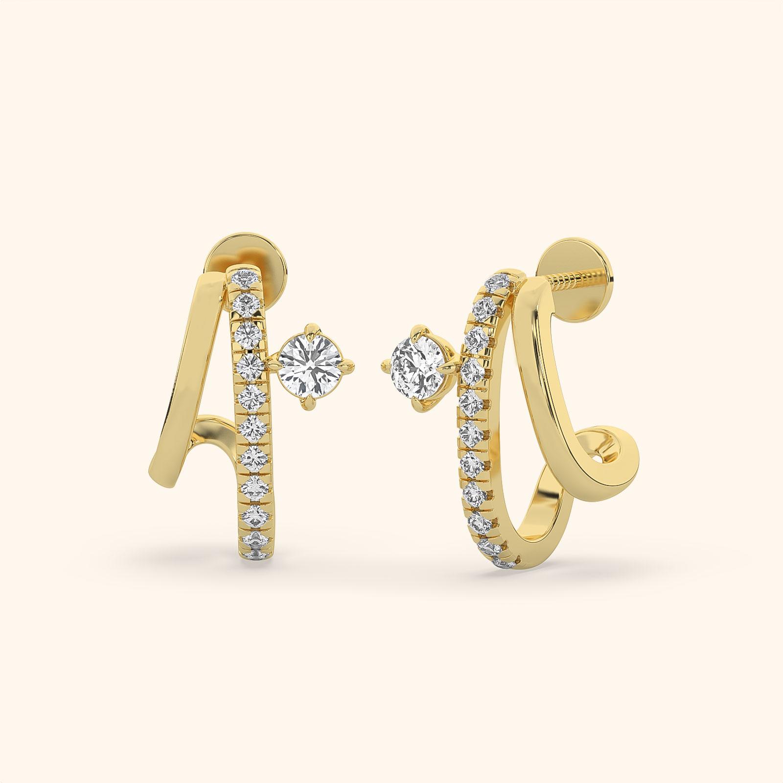 Dainty Initial Bypass Hoops