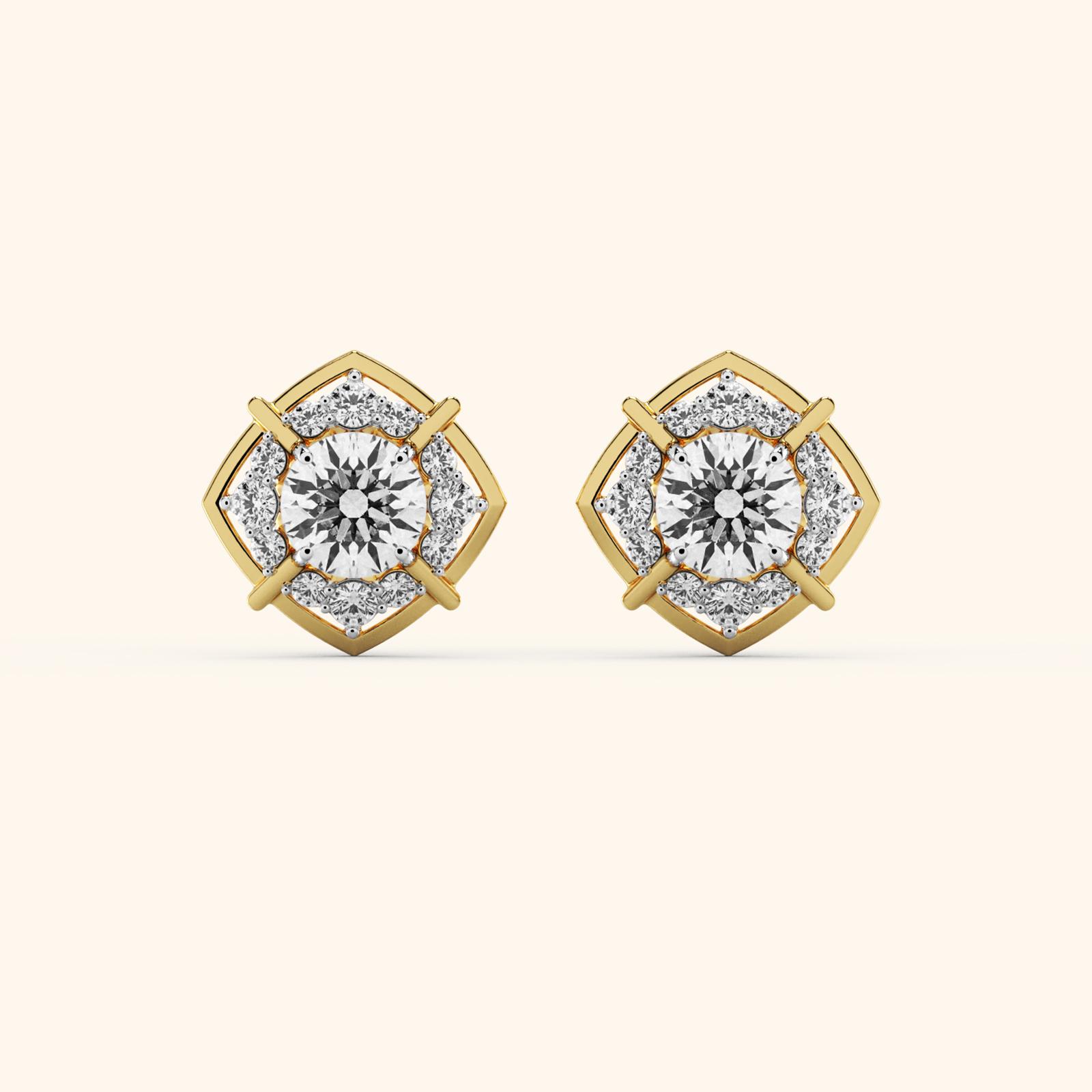 Victorian Square Earrings