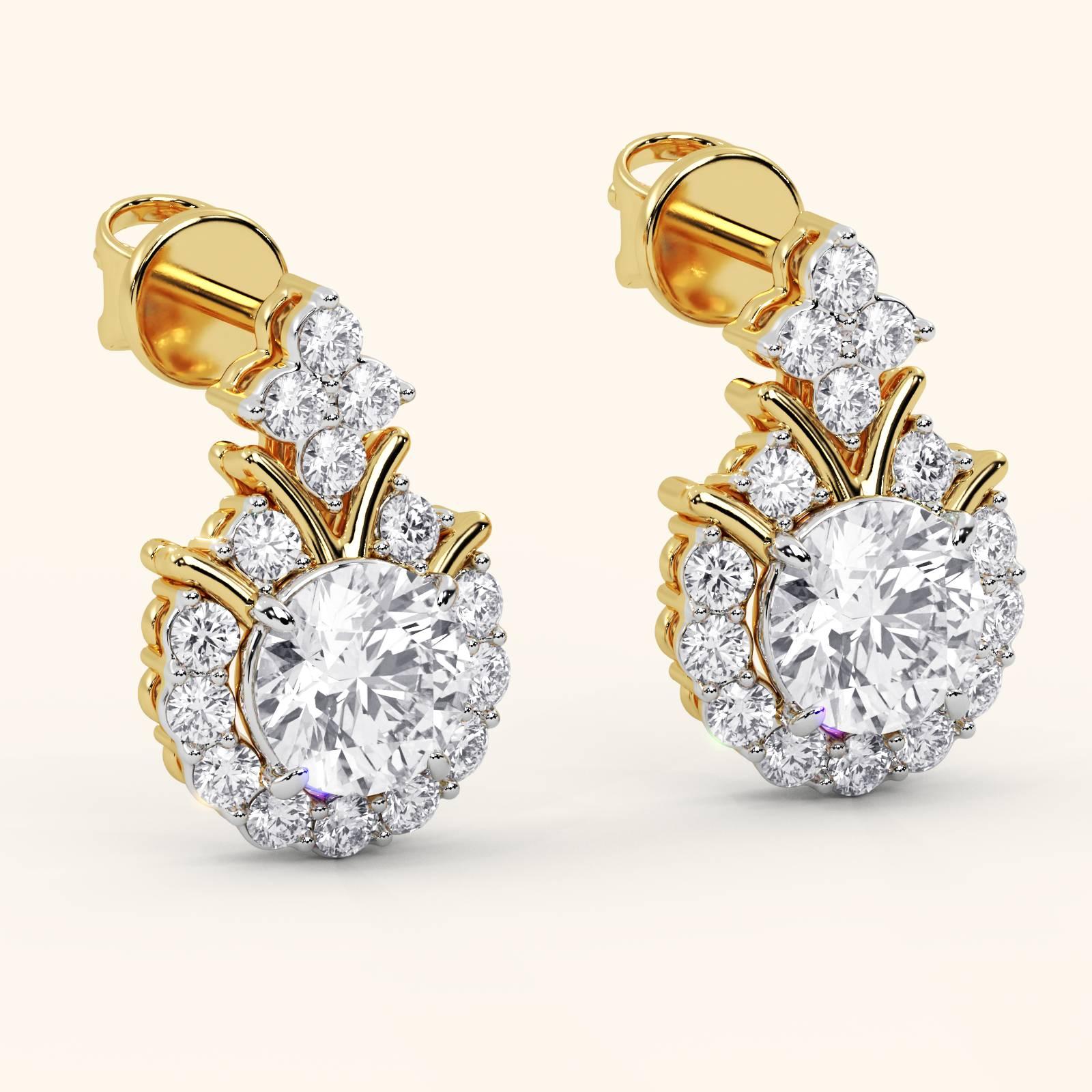 Royal Bloom Diamond Earrings