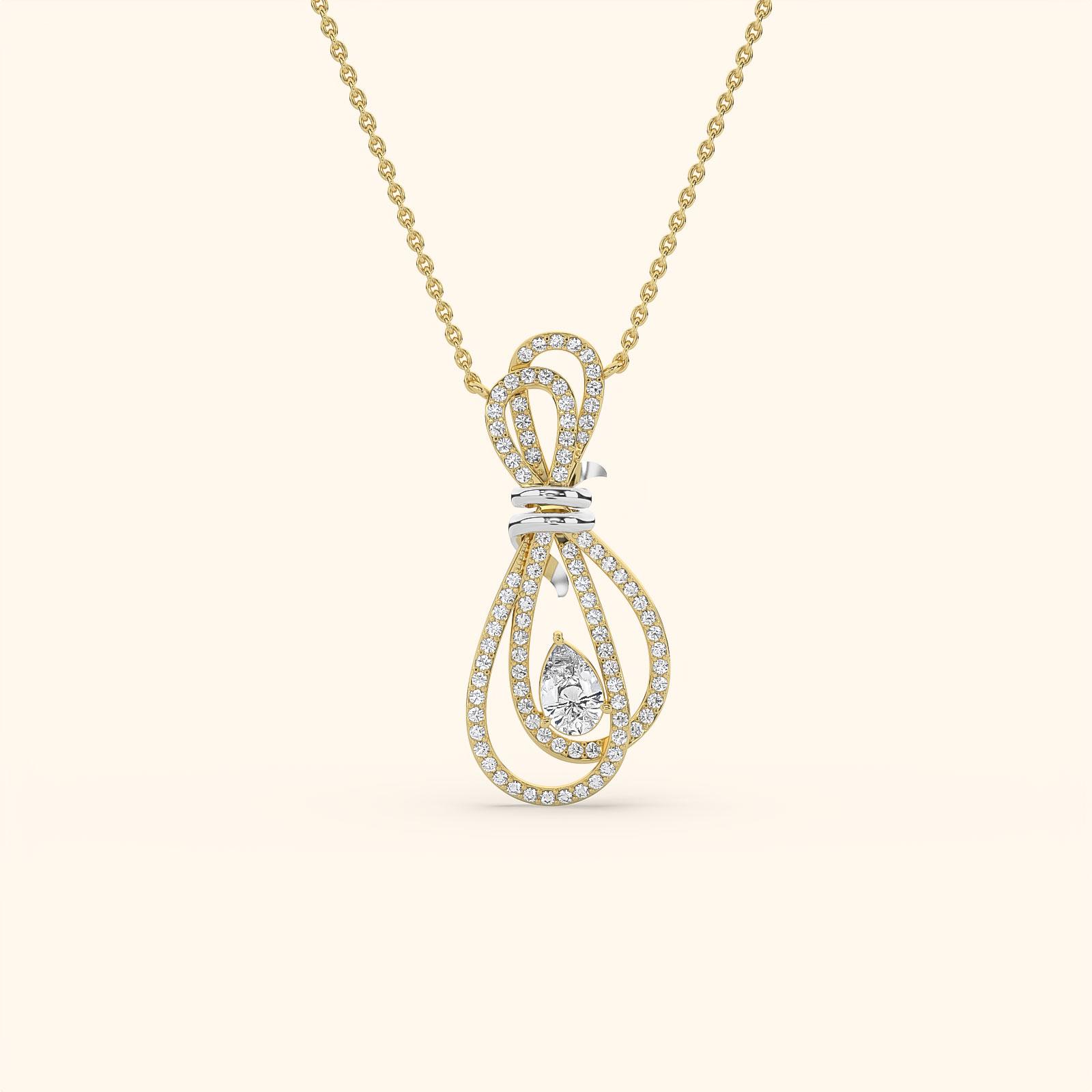 Dazzling Infinity Diamond Pendant