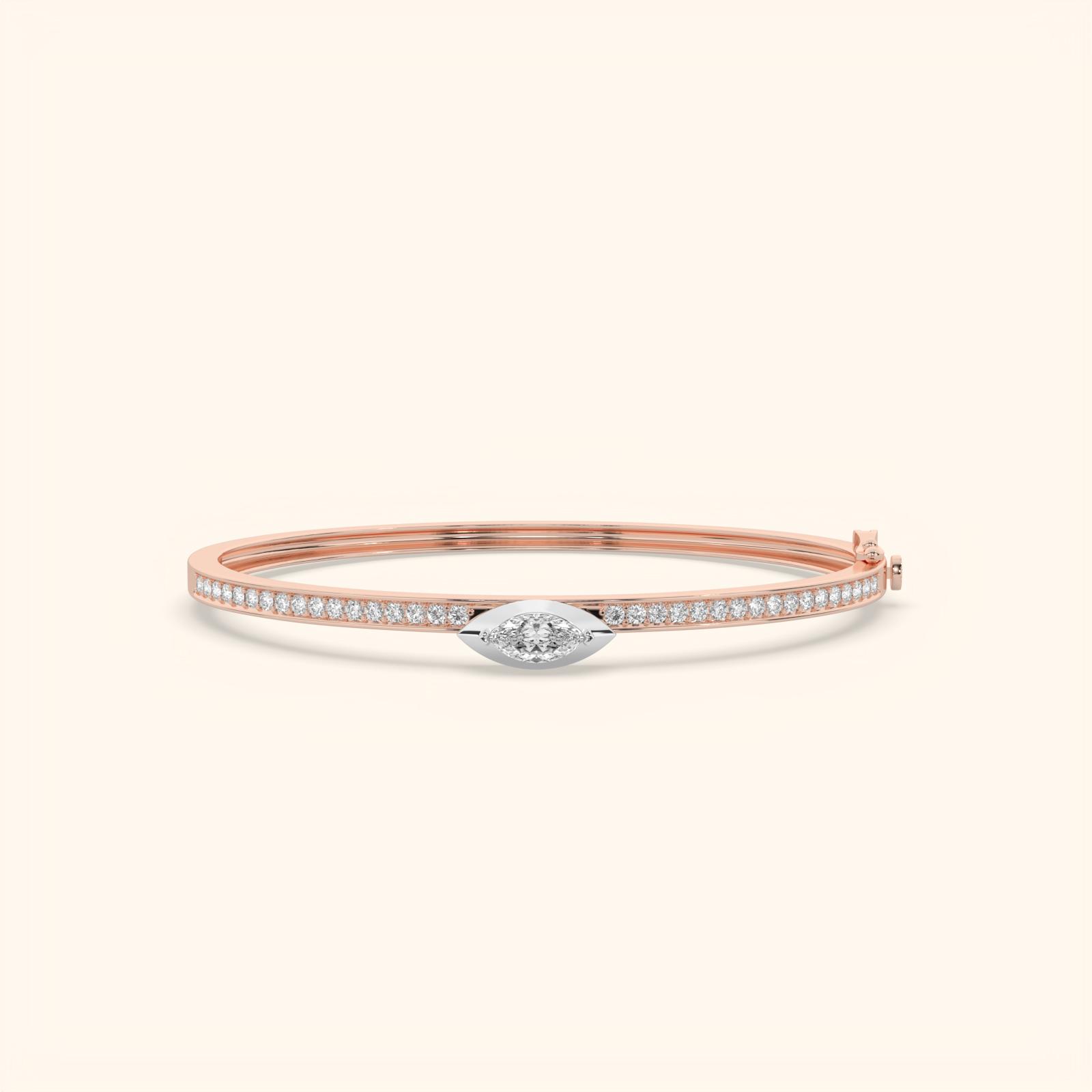 14K Rose Gold Lab Grown Diamond Bracelet 10.65 ctw IVBR78