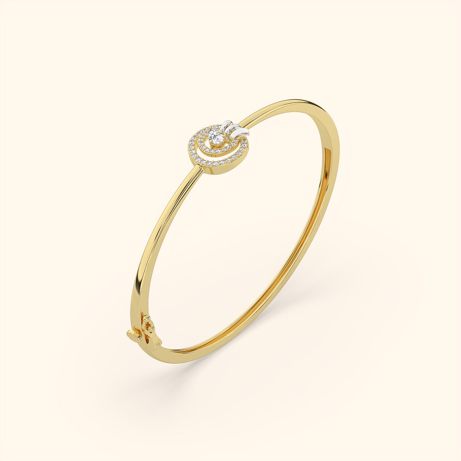Radiant Swirl Statement Diamond Bracelet