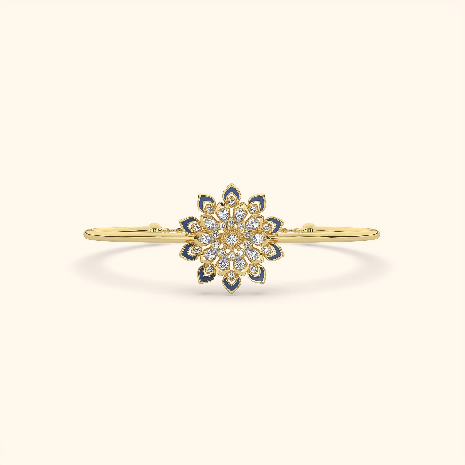 Lotus Core Diamond Bracelet