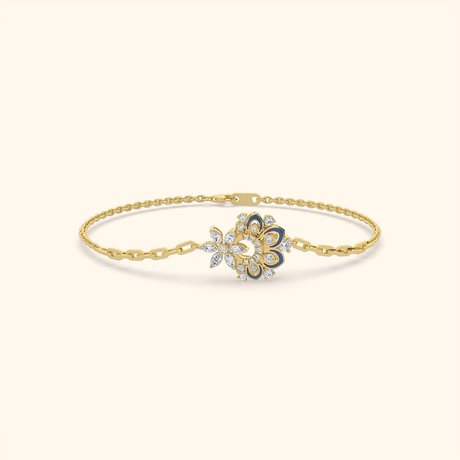 Paperclip Diamond Bracelet