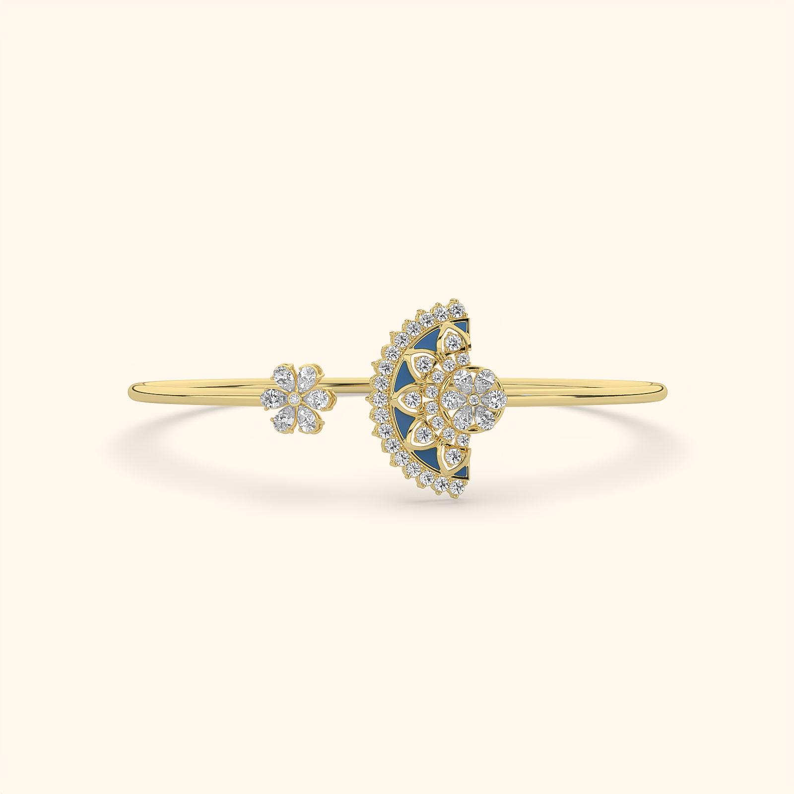Regal Floral Diamond Bracelet