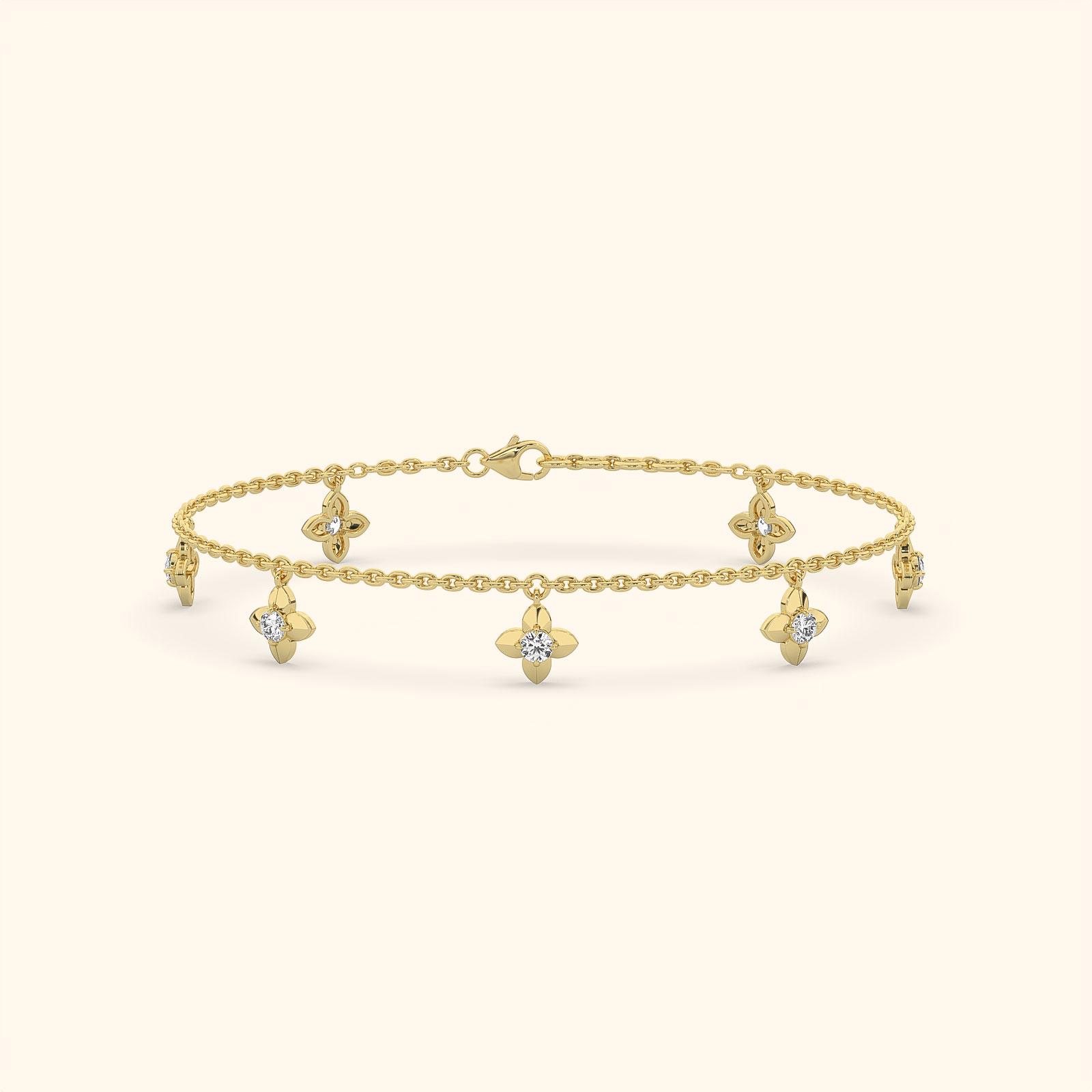 Dainty Gold Blossom Bracelet