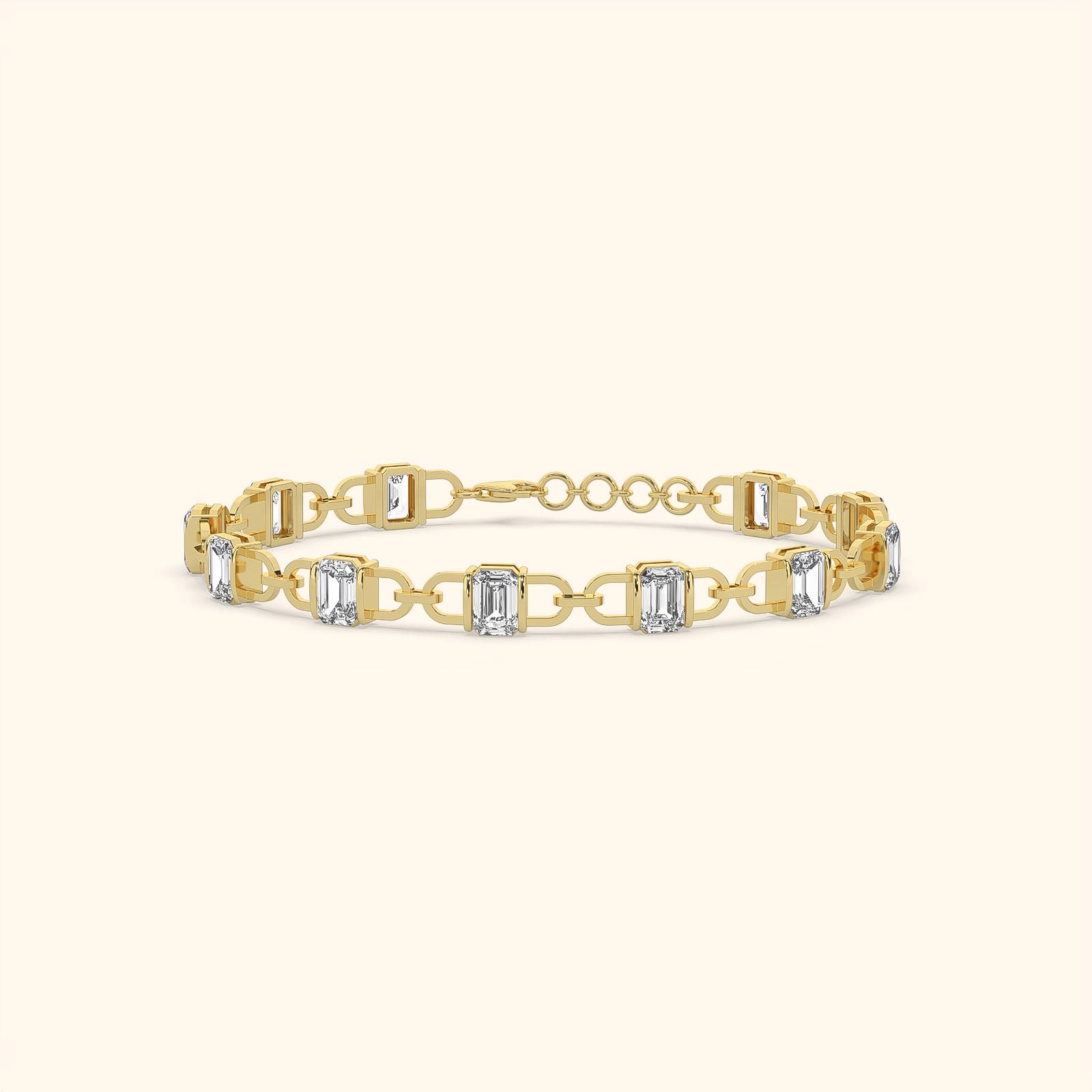 Emerald Harmony Diamond Bracelet