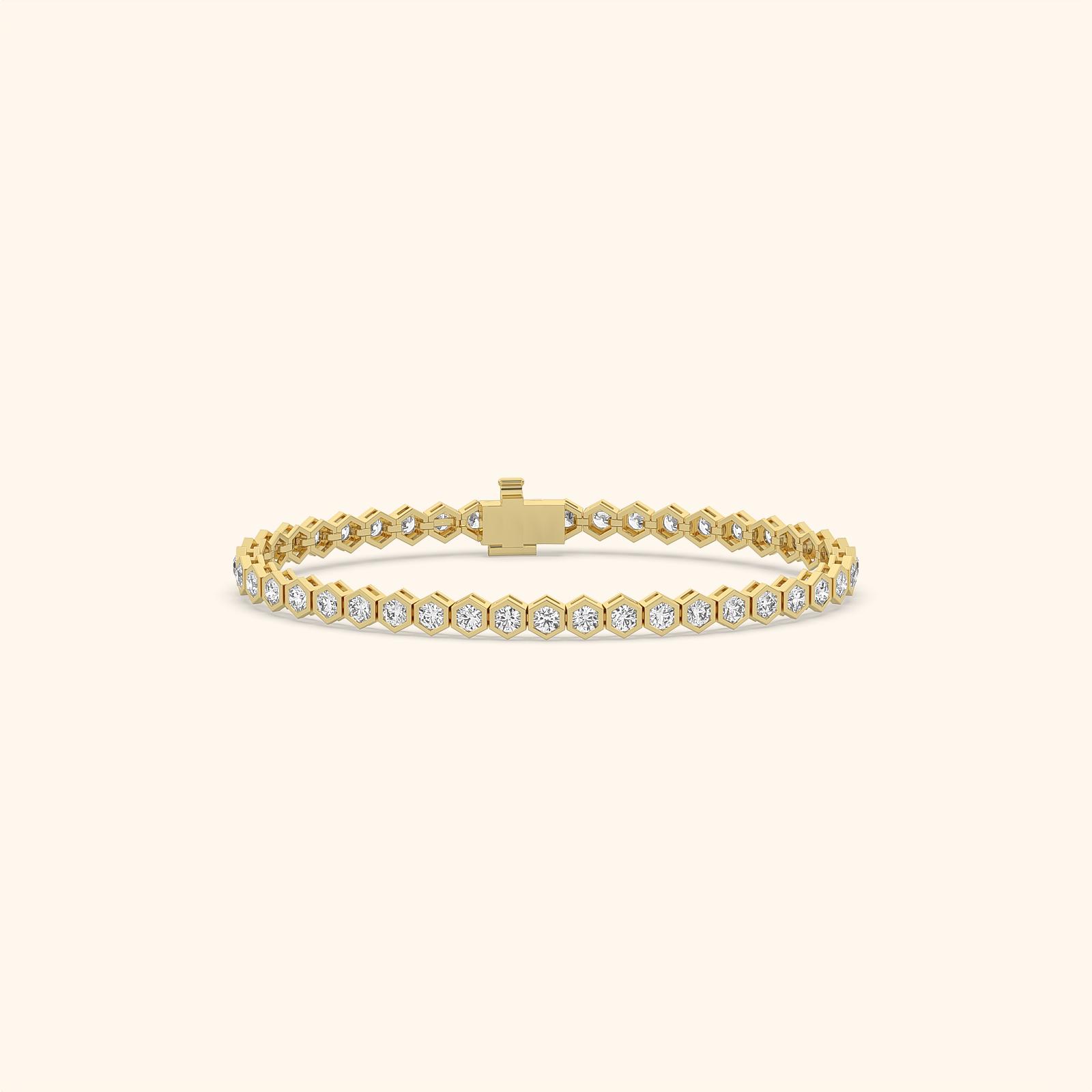 Structured Elegance Diamond Bracelet