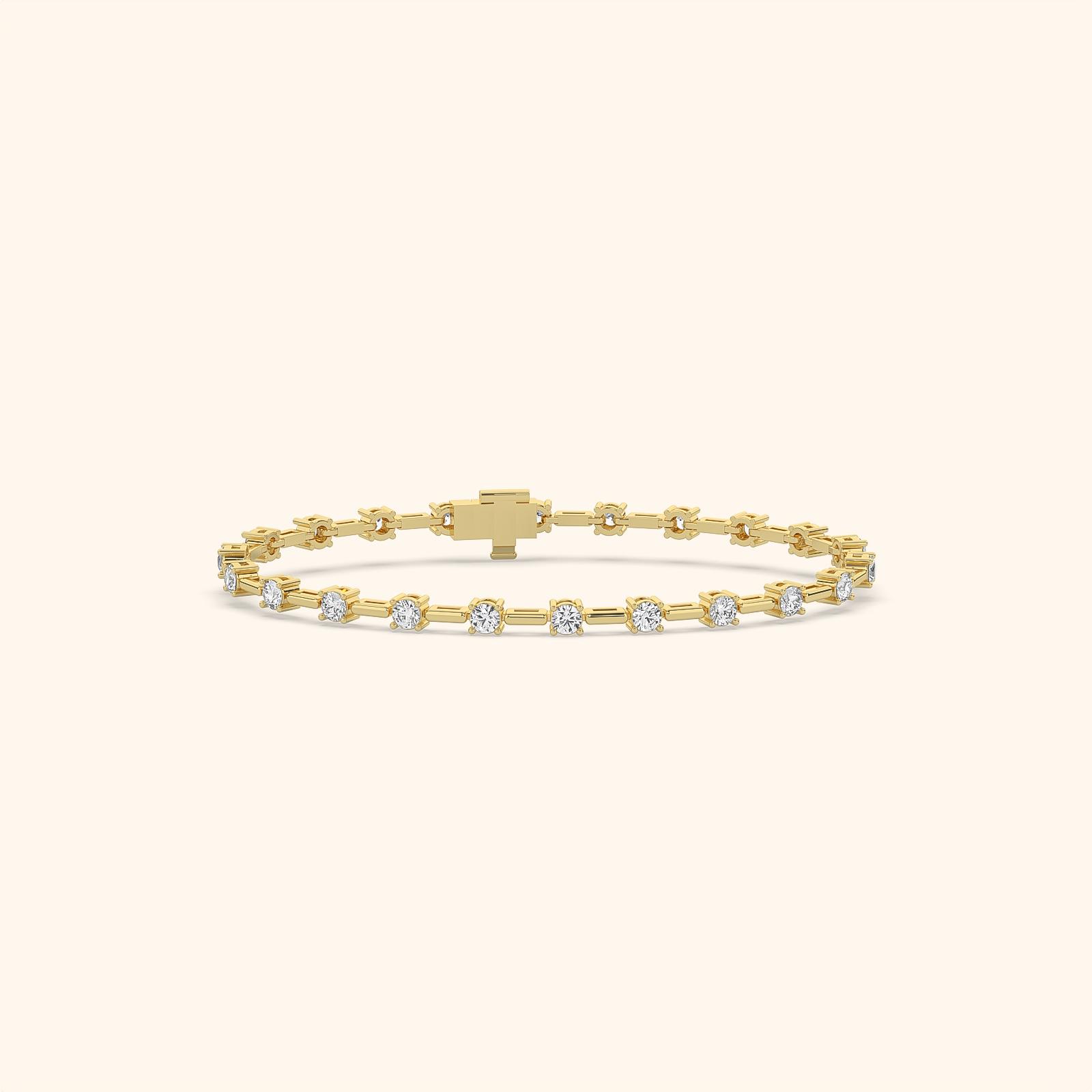 Minimal Link Diamond Bracelet