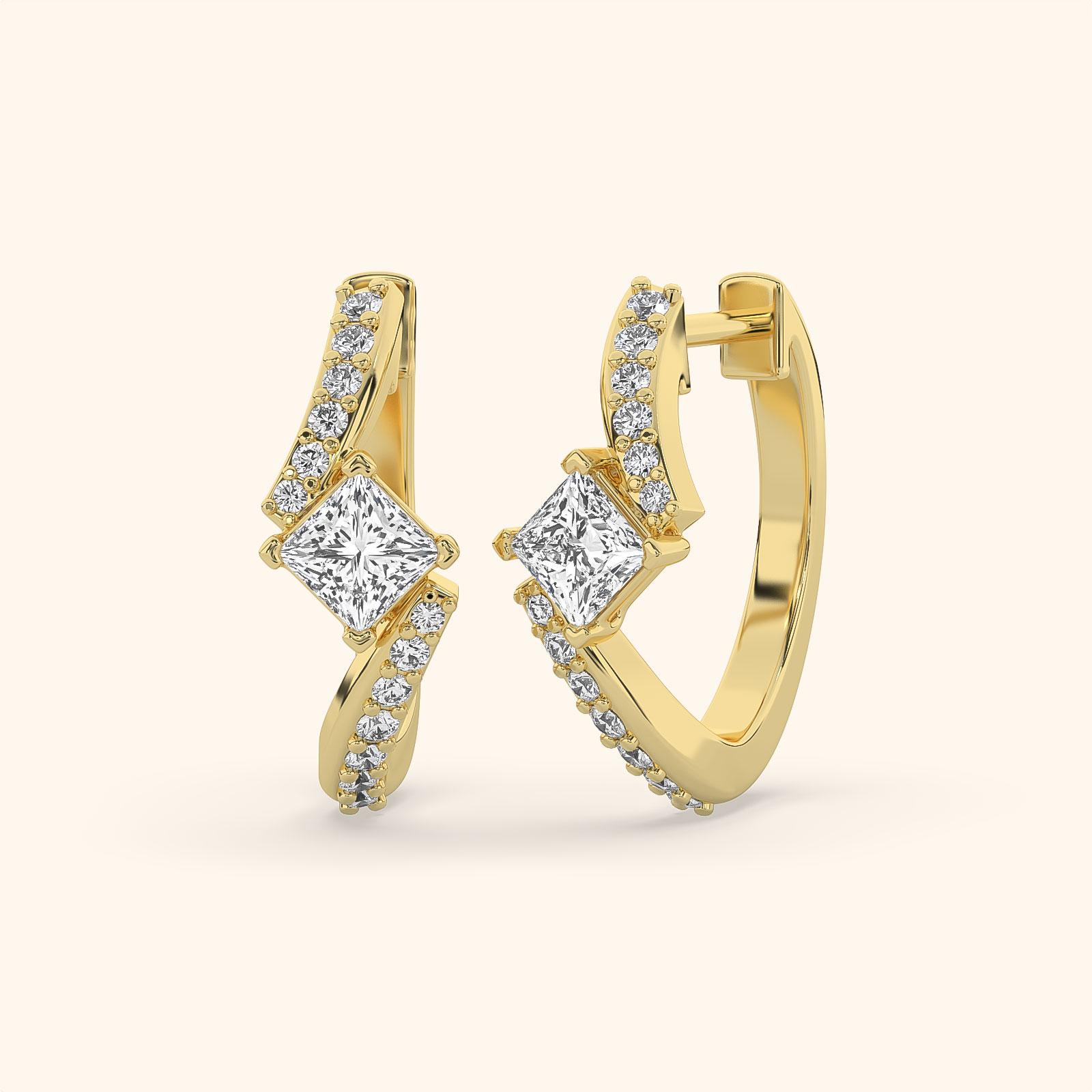 Luminous Crossover Diamond Earrings