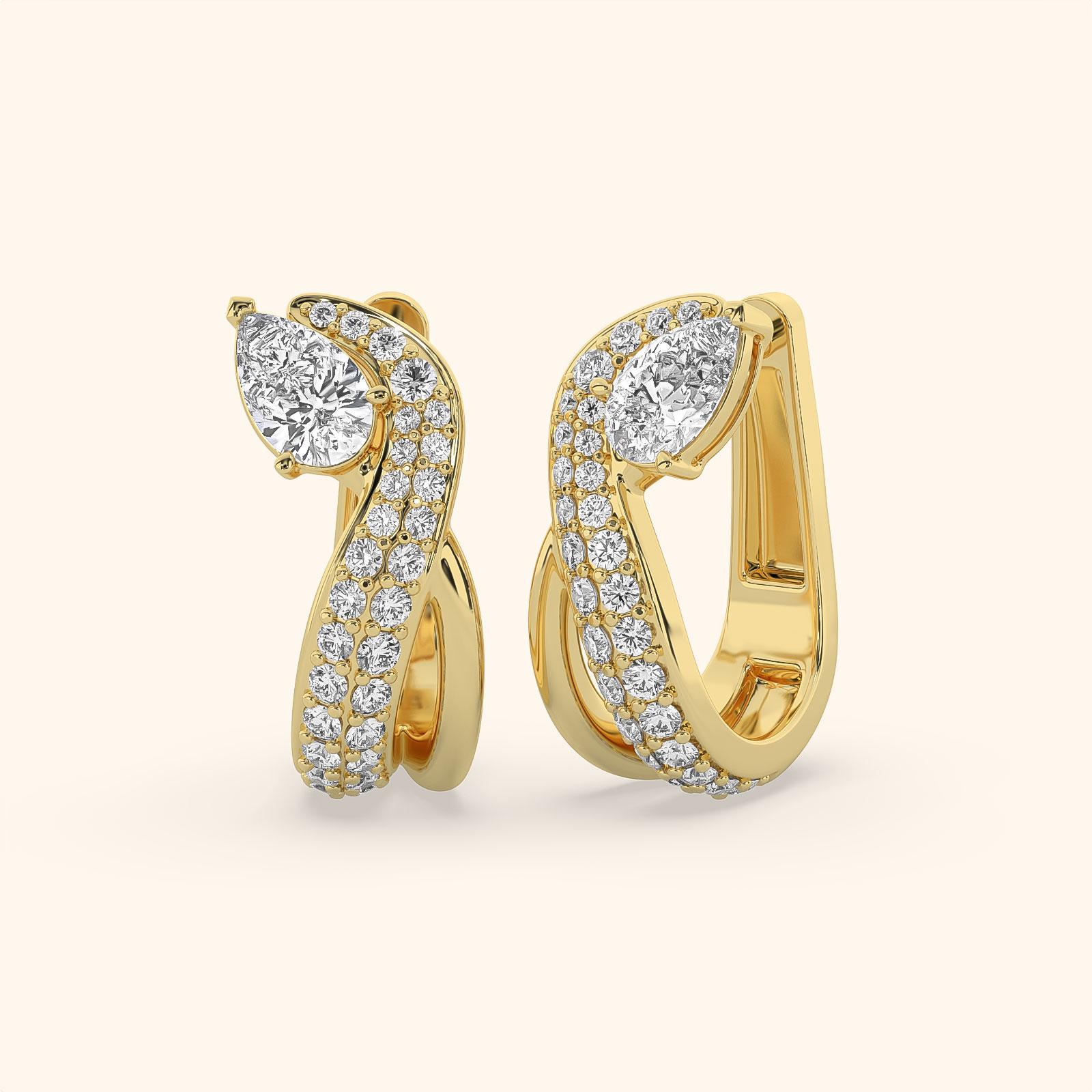 Aurora Twist Diamond Earrings