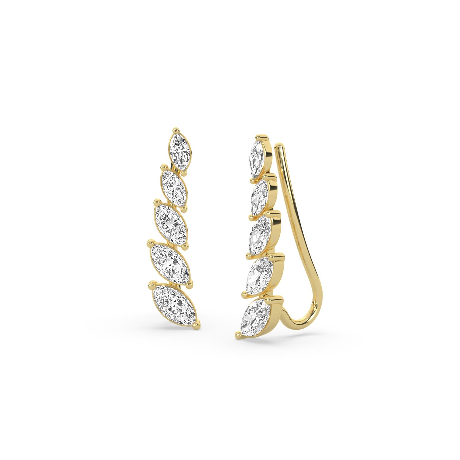 Inez Ear Climbers Diamond Earrings