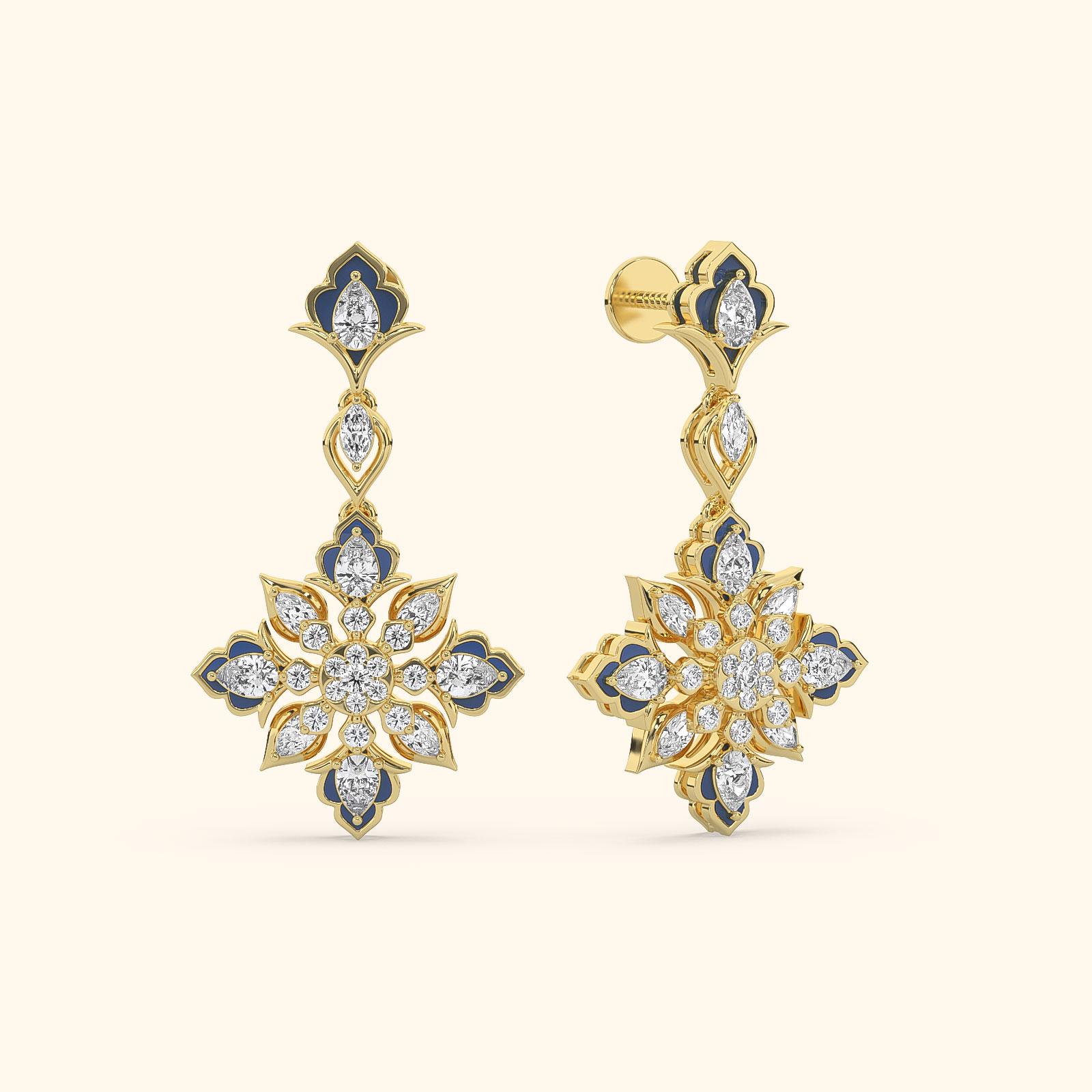 Intricate Heritage Diamond Earrings
