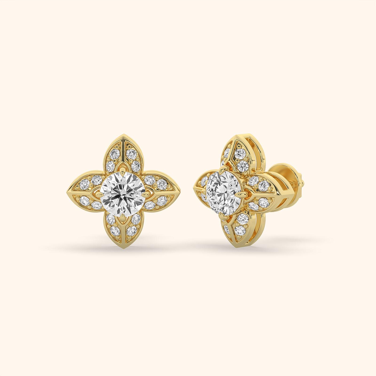 Vintage Floral Earrings