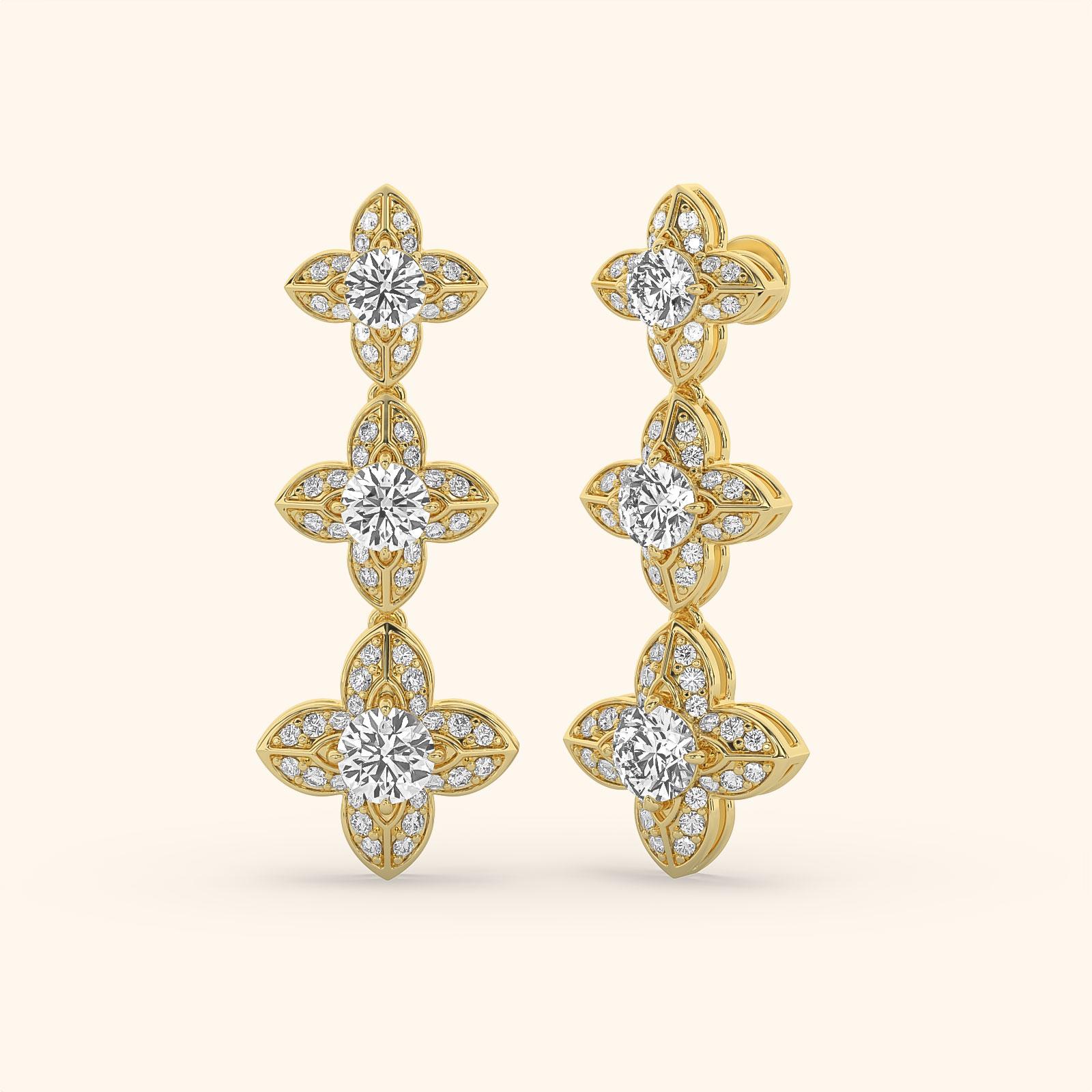 Cascading Floral Earrings