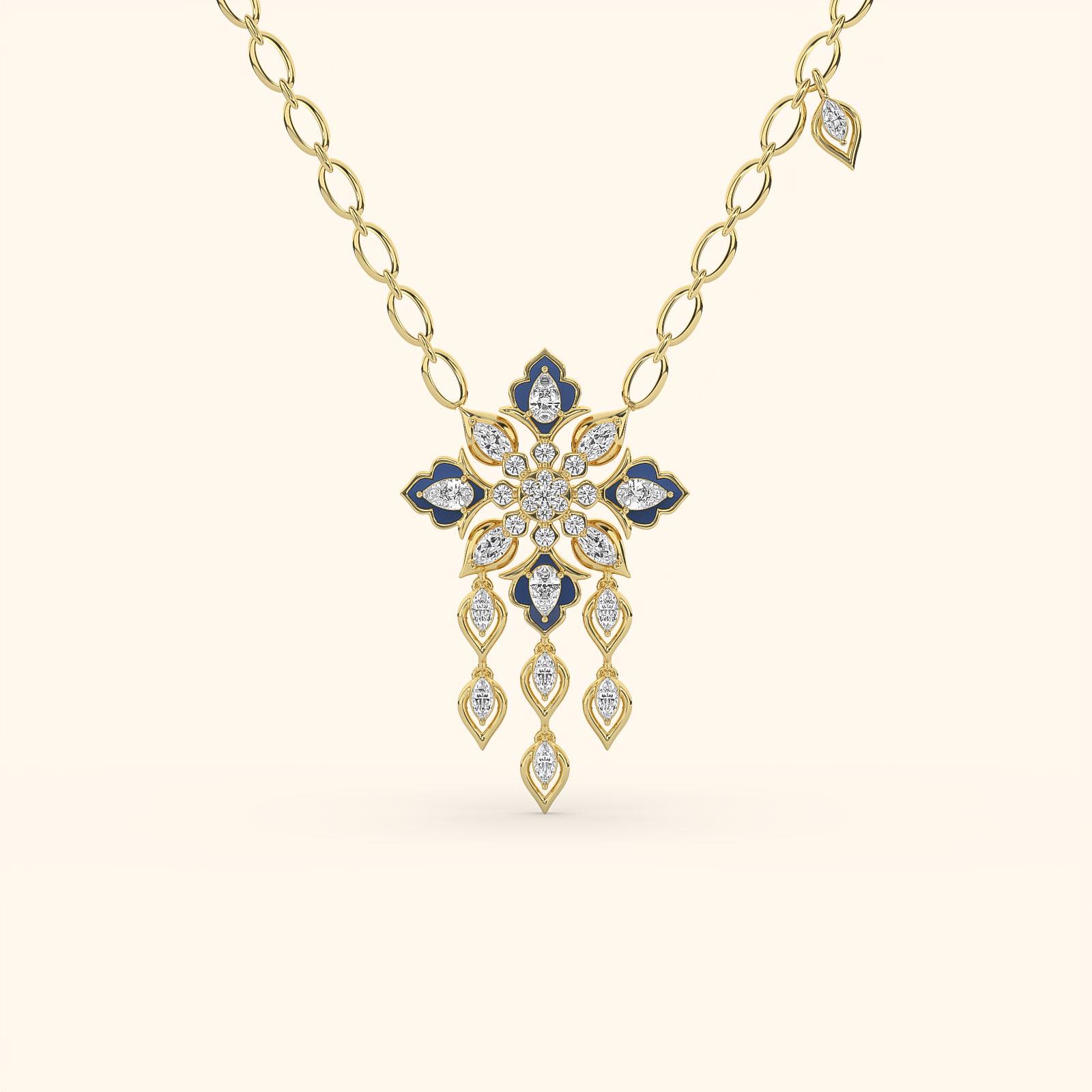 Celestial Bloom Diamond Necklace