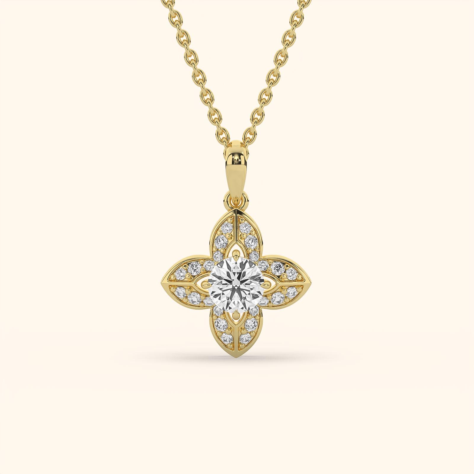 Radiant Solitare Pendant