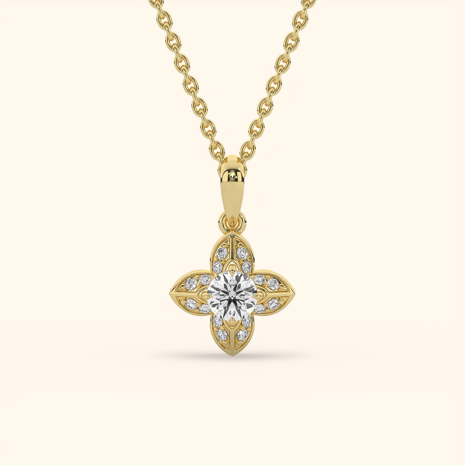 Subtle Floral Pendant