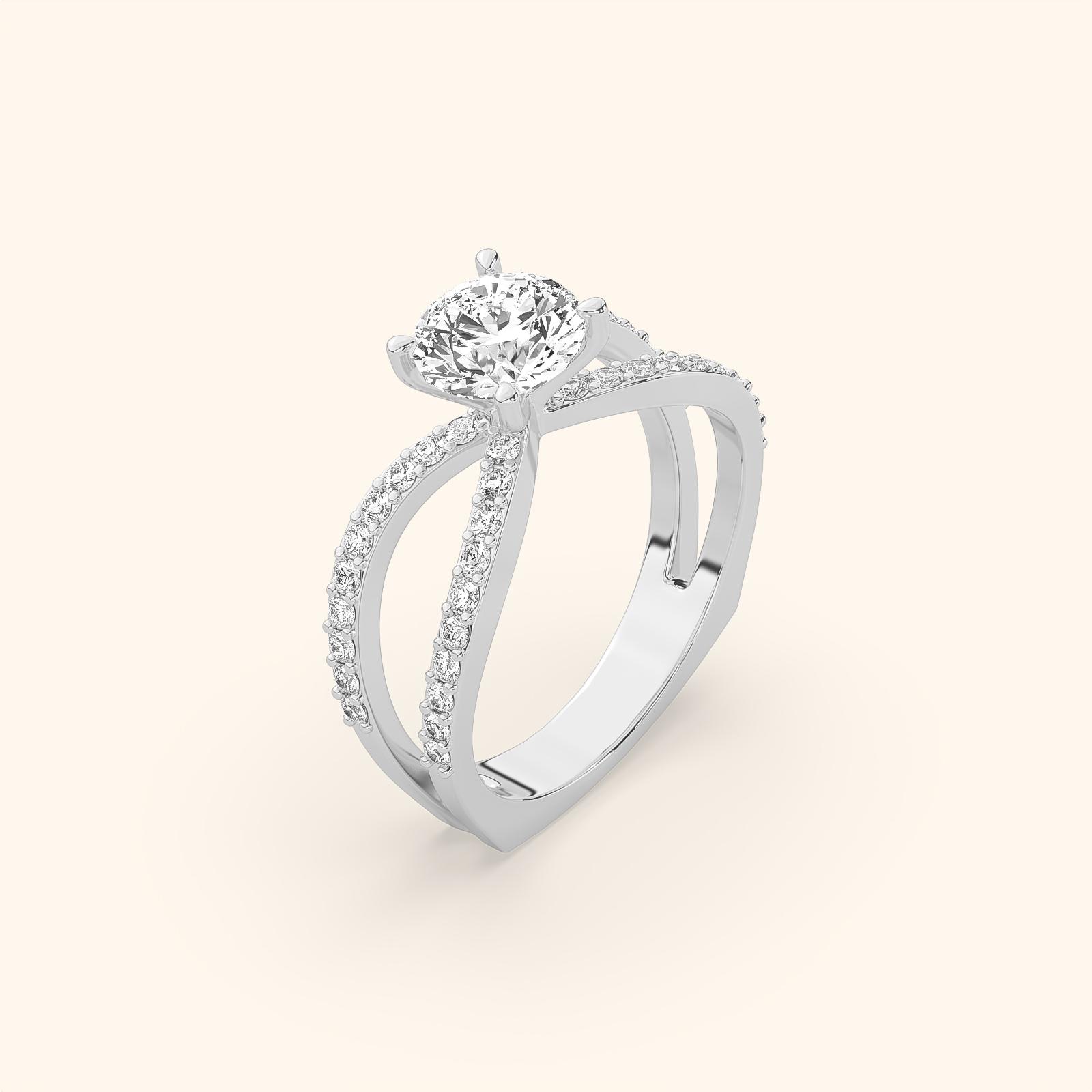 Double Band Radiance Solitaire