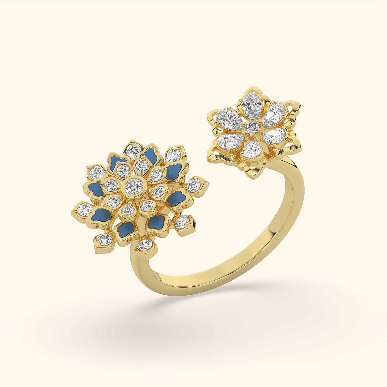 Elegant Cluster Diamond Ring