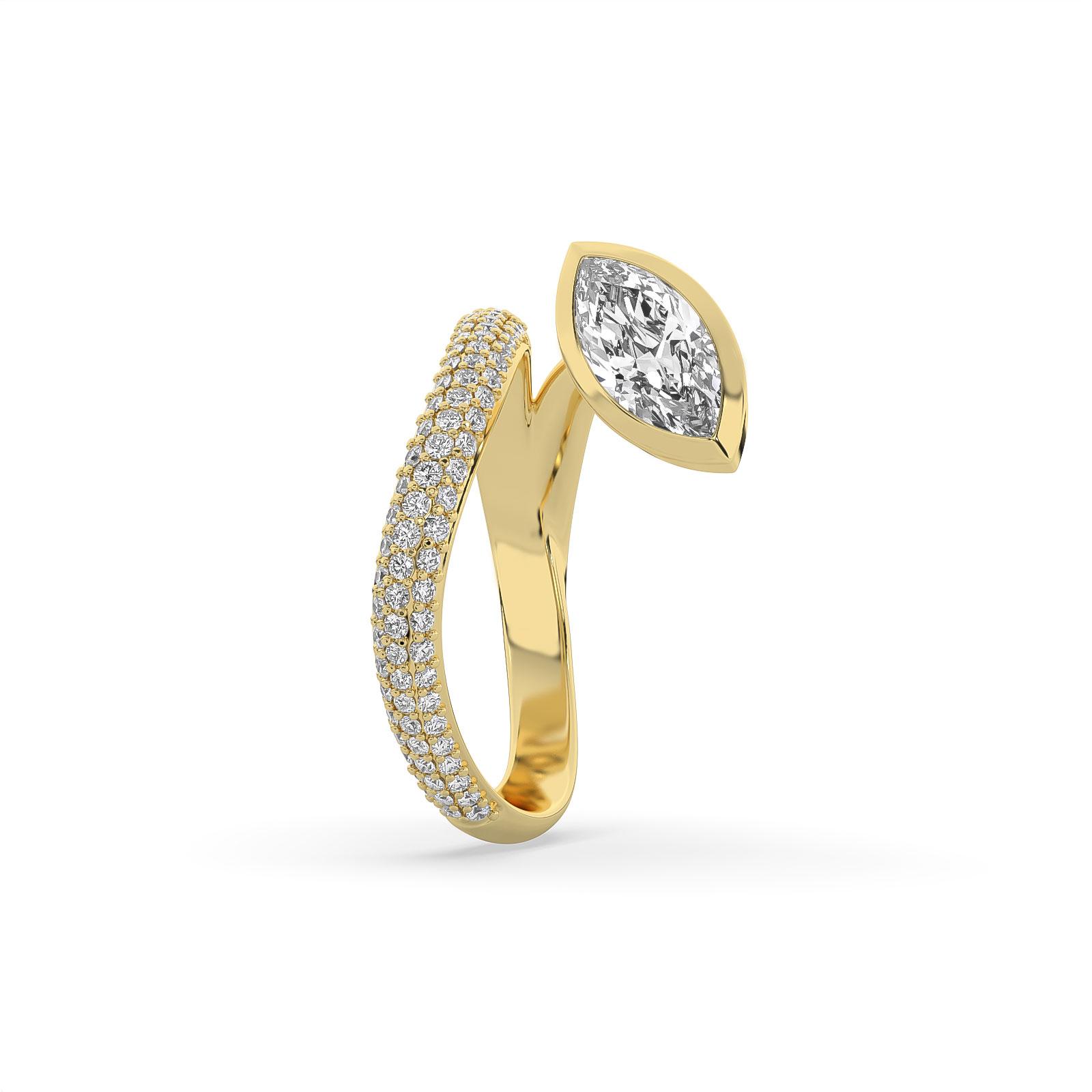 Marquise Wrap Statement Ring